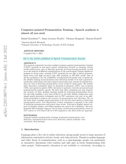 Computer-assisted Pronunciation Training -- Speech synthesis is almost
  all you need