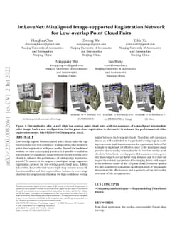 ImLoveNet: Misaligned Image-supported Registration Network for
  Low-overlap Point Cloud Pairs