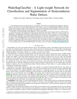 WaferSegClassNet -- A Light-weight Network for Classification and
  Segmentation of Semiconductor Wafer Defects