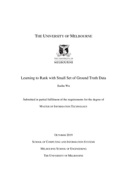 Learning to Rank with Small Set of Ground Truth Data