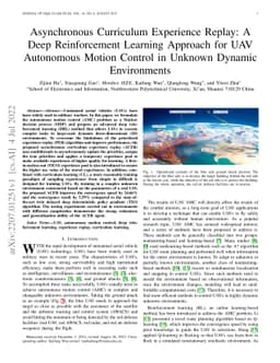 Asynchronous Curriculum Experience Replay: A Deep Reinforcement Learning
  Approach for UAV Autonomous Motion Control in Unknown Dynamic Environments
