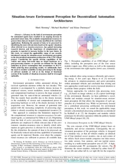 Situation-Aware Environment Perception for Decentralized Automation
  Architectures