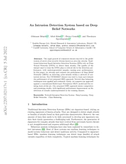 An Intrusion Detection System based on Deep Belief Networks