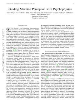 Guiding Machine Perception with Psychophysics