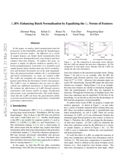$L_2$BN: Enhancing Batch Normalization by Equalizing the $L_2$ Norms of
  Features