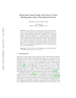 Multi-Task Lung Nodule Detection in Chest Radiographs with a Dual Head
  Network