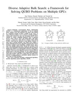 Diverse Adaptive Bulk Search: a Framework for Solving QUBO Problems on
  Multiple GPUs