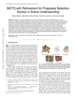 MCTS with Refinement for Proposals Selection Games in Scene
  Understanding