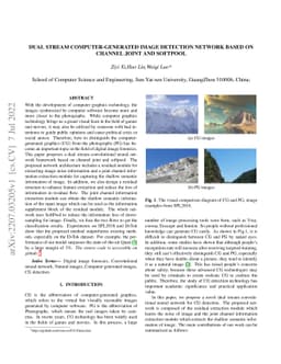 Dual Stream Computer-Generated Image Detection Network Based On Channel
  Joint And Softpool