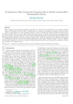 An Exploration of How Training Set Composition Bias in Machine Learning
  Affects Identifying Rare Objects