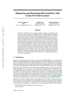 Diagnosing and Remedying Shot Sensitivity with Cosine Few-Shot Learners