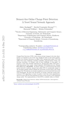 Memory-free Online Change-point Detection: A Novel Neural Network
  Approach