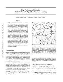 High Performance Simulation for Scalable Multi-Agent Reinforcement
  Learning