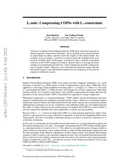 L$_0$onie: Compressing COINs with L$_0$-constraints
