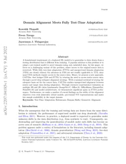 Domain Alignment Meets Fully Test-Time Adaptation