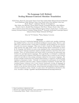 No Language Left Behind: Scaling Human-Centered Machine Translation