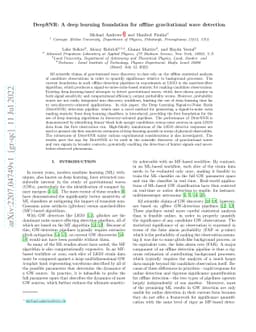 DeepSNR: A deep learning foundation for offline gravitational wave
  detection