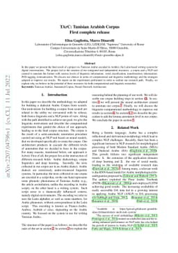 TArC: Tunisian Arabish Corpus First complete release