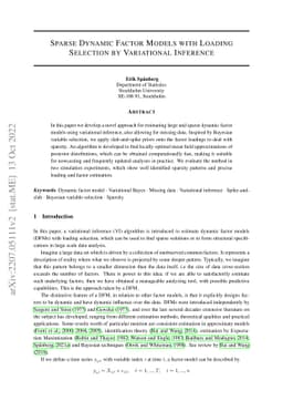 Sparse Dynamic Factor Models with Loading Selection by Variational
  Inference