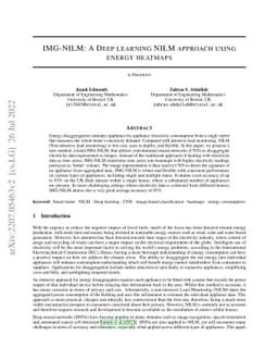IMG-NILM: A Deep learning NILM approach using energy heatmaps