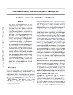Federated Unlearning: How to Efficiently Erase a Client in FL?