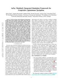 AuNa: Modularly Integrated Simulation Framework for Cooperative
  Autonomous Navigation