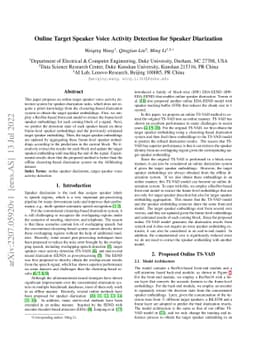 Online Target Speaker Voice Activity Detection for Speaker Diarization