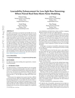 Learnability Enhancement for Low-light Raw Denoising: Where Paired Real
  Data Meets Noise Modeling