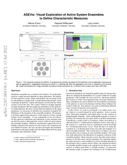 ASEVis: Visual Exploration of Active System Ensembles to Define
  Characteristic Measures