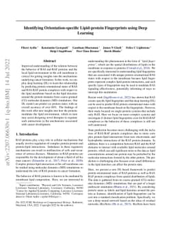 Identifying Orientation-specific Lipid-protein Fingerprints using Deep
  Learning