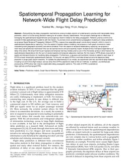 Spatiotemporal Propagation Learning for Network-Wide Flight Delay
  Prediction