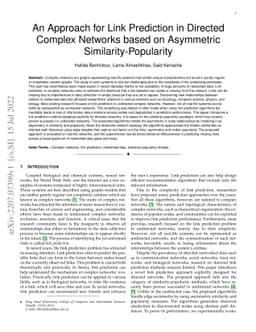 An Approach for Link Prediction in Directed Complex Networks based on
  Asymmetric Similarity-Popularity