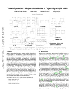 Toward Systematic Design Considerations of Organizing Multiple Views