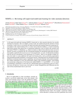 SSMTL++: Revisiting Self-Supervised Multi-Task Learning for Video
  Anomaly Detection