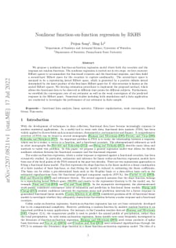 Nonlinear function-on-function regression by RKHS