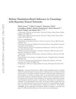 Robust Simulation-Based Inference in Cosmology with Bayesian Neural
  Networks