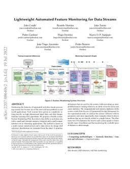 Lightweight Automated Feature Monitoring for Data Streams