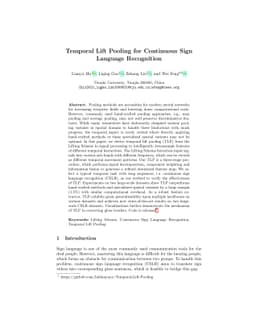 Temporal Lift Pooling for Continuous Sign Language Recognition