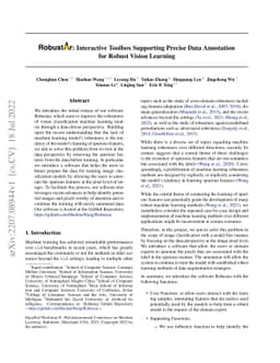 Robustar: Interactive Toolbox Supporting Precise Data Annotation for
  Robust Vision Learning