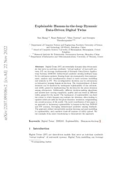 Explainable Human-in-the-loop Dynamic Data-Driven Digital Twins