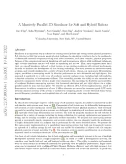 A Massively-Parallel 3D Simulator for Soft and Hybrid Robots