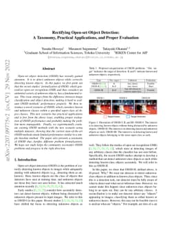 Rectifying Open-set Object Detection: A Taxonomy, Practical
  Applications, and Proper Evaluation