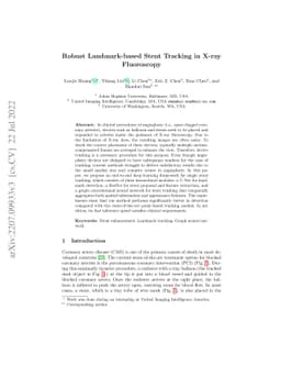 Robust Landmark-based Stent Tracking in X-ray Fluoroscopy