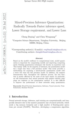 Mixed-Precision Inference Quantization: Radically Towards Faster
  inference speed, Lower Storage requirement, and Lower Loss