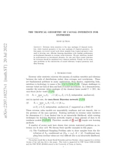 The tropical geometry of causal inference for extremes