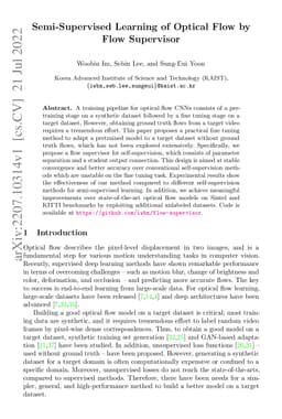 Semi-Supervised Learning of Optical Flow by Flow Supervisor