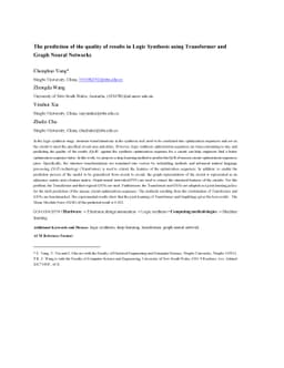 The prediction of the quality of results in Logic Synthesis using
  Transformer and Graph Neural Networks