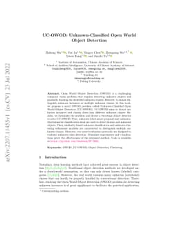 UC-OWOD: Unknown-Classified Open World Object Detection