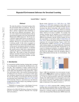 Repeated Environment Inference for Invariant Learning