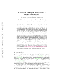 Monocular 3D Object Detection with Depth from Motion